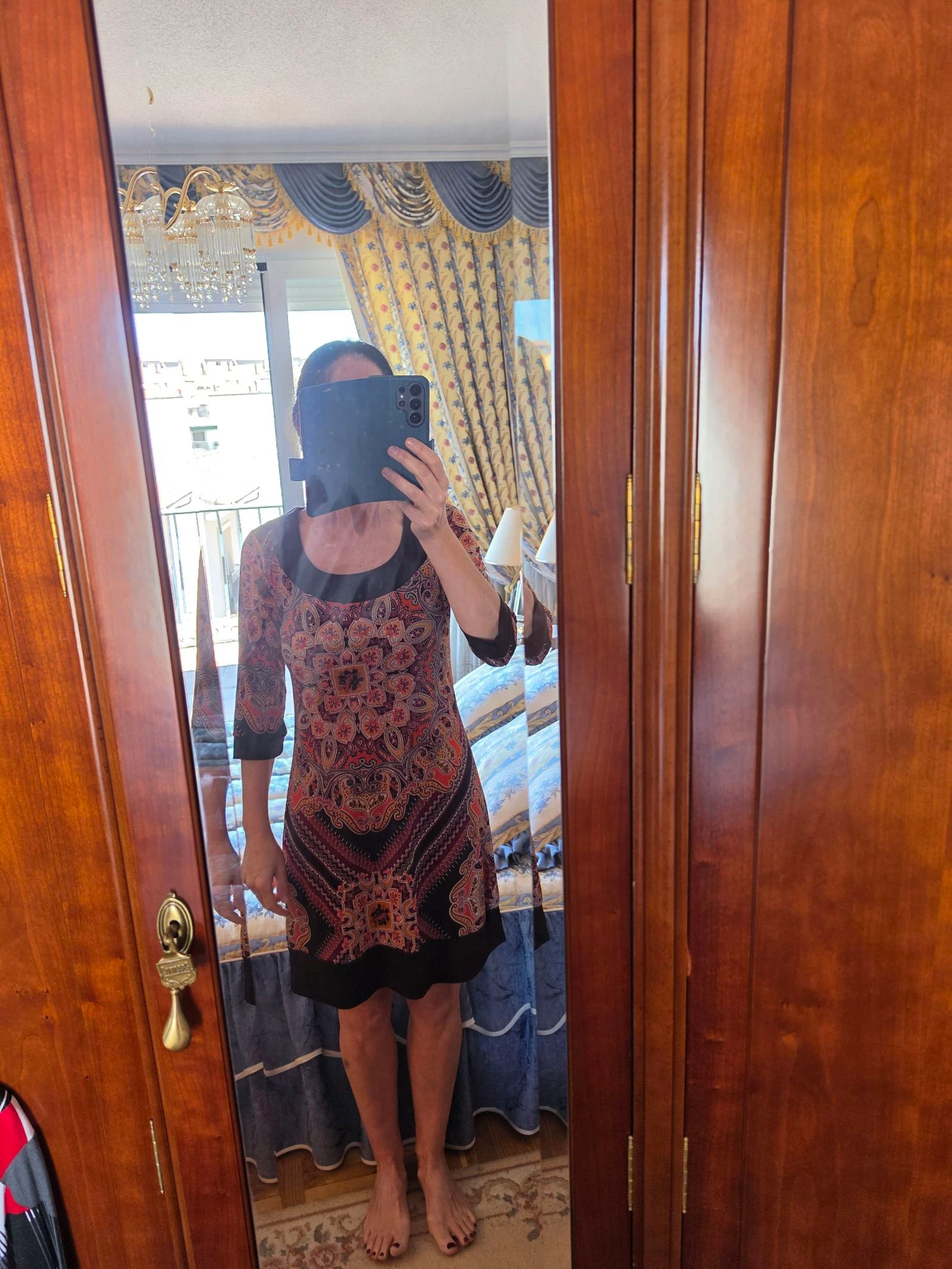 Antea dress with brown print size 40 – photo 3